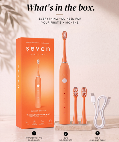 The SuperBrush Pro- Sunset Orange